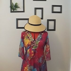 Flattering swimsuit coverup